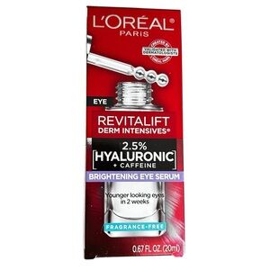 L'Oréal Revitalift 2.5% Hyaluronic Acid + Caffeine Under Eye Serum NIB